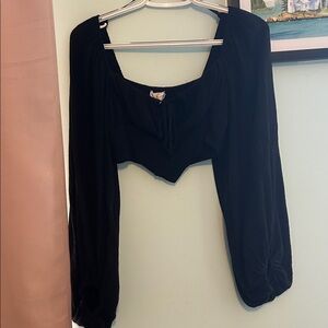 Black Corset Women's Top